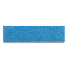 Rubbermaid® Commercial Adaptable Flat Mop Pads, Microfiber, 19.5 x 5.5, Blue