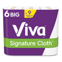 Viva® Signature Cloth Choose-A-Sheet Kitchen Roll Paper Towels, 2-Ply, 11 x 5.9, White, 78 Sheets/Roll, 6 Roll/Pack, 4 Packs/Carton
