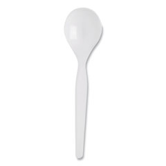 Dixie® Plastic Cutlery, Heavyweight Soup Spoons, White, 1,000/Carton