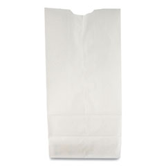 General Grocery Paper Bags, 35 lb Capacity, #10, 6.31" x 4.19" x 13.38", White, 500 Bags