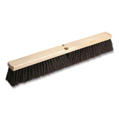 O'Dell® Polypropylene Push Broom Head, 3" Maroon Bristles, 24" Brush
