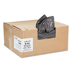 Classic Linear Low-Density Can Liners, 55 to 60 gal, 0.9 mil, 38" x 58", Black, 10 Bags/Roll, 10 Rolls/Carton