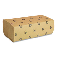 Boardwalk® Multifold Paper Towels, 1-Ply, 9 x 9.45, Natural, 250/Pack, 16 Packs/Carton