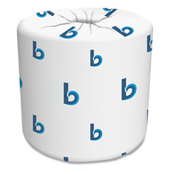 Boardwalk® Two-Ply Toilet Tissue, Septic Safe, White, 4.5 x 3, 500 Sheets/Roll, 96 Rolls/Carton