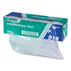 Reynolds PVC Clear Food Wrap Film Roll in Easy Glide Cutter Box, 12 x 2000 ft.