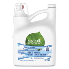 Seventh Generation® Natural 2X Concentrate Liquid Laundry Detergent, Free and Clear, 99 loads, 150oz