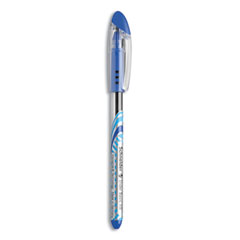 Schneider® Slider Ballpoint Pen, Stick, Extra-Bold 1.4 mm, Blue Ink, Blue/Silver Barrel, 10/Box