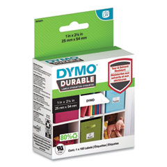 DYMO® LW Durable Multi-Purpose Labels, 1" x 2.12", 160/Roll