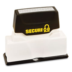 COSCO Secure-I-D Security Stamp, Obscures Area 2 1/2 x 5/16, Black