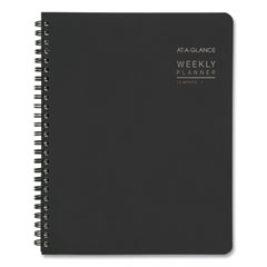 AT-A-GLANCE® Contemporary Lite Weekly/Monthly Planner, 8.75 x 7, Black Cover, 12-Month (Jan to Dec): 2022