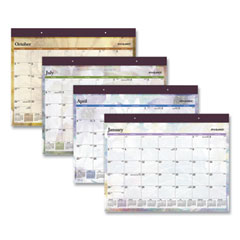 AT-A-GLANCE® Dreams Desk Pad Calendar, Seasonal Artwork, 21.75 x 17, Black Binding, Clear Corners, 12-Month (Jan-Dec): 2023