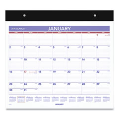 AT-A-GLANCE® Repositionable Wall Calendar, 15 x 12, White/Blue/Red Sheets, 12-Month (Jan to Dec): 2022