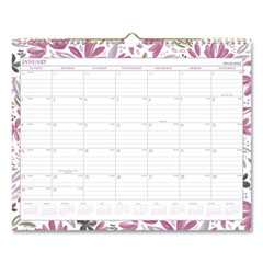 AT-A-GLANCE® Badge Floral Wall Calendar, Badge Floral Formatting, 15 x 12, White/Multicolor Sheets, 12-Month (Jan to Dec): 2022