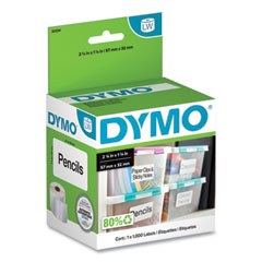 DYMO® LabelWriter Address Labels, 1.25'' x 2.25'', White, 1000 Labels/Roll
