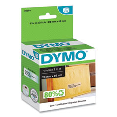 DYMO® LabelWriter Address Labels, 1.12" x 3.5", Clear, 130 Labels/Roll