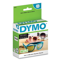 DYMO® LW Price Tag Labels, 0.93" x 0.87", White, 400 Labels/Roll