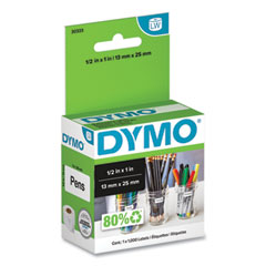 DYMO® LabelWriter Multipurpose Labels, 0.5" x 1", White, 1000 Labels/Roll