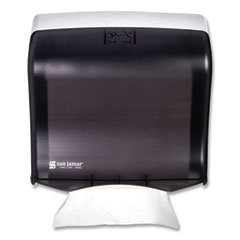 San Jamar® Ultrafold Fusion C-Fold and Multifold Towel Dispenser, 11.5 x 5.5 x 11.5, Black