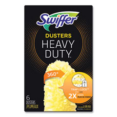 Swiffer® Heavy Duty Dusters Refill, Dust Lock Fiber, Yellow, 6/Box