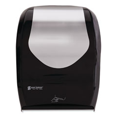 San Jamar® Smart System with iQ Sensor Towel Dispenser, 16.5 x 9.75 x 12, Black/Silver