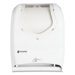 San Jamar® Smart System with iQ Sensor Towel Dispenser, 16.5 x 9.75 x 12, White/Clear