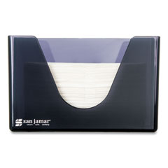 San Jamar® Countertop Folded Towel Dispenser, 11 x 4.38 x 7, Black Pearl