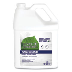 Seventh Generation® Professional Liquid Laundry Detergent, Free and Clear Scent, 1 gal Bottle, 2/Carton