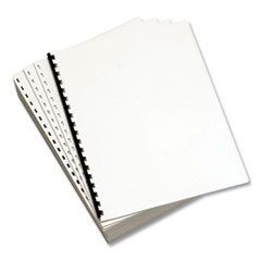 Lettermark™ Custom Cut-Sheet Copy Paper, 92 Bright, 19-Hole Side Punched, 20 lb, 8.5 x 11, White, 500/Ream