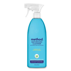 Method® Tub and Tile Bathroom, Eucalyptus Mint, 28 oz Spray Bottle, 8/Carton