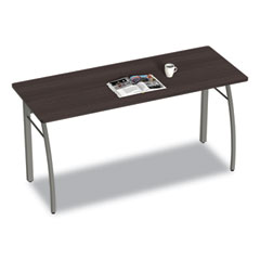 Linea Italia® Trento Line Rectangular Desk, 59.13" x 23.63" x 29.5", Mocha