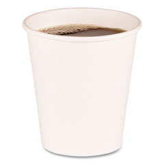 Boardwalk® Paper Hot Cups, 10 oz, White, 50 Cups/Sleeve, 20 Sleeves/Carton