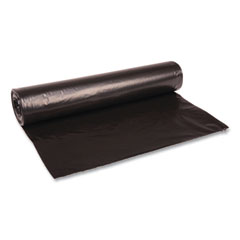 Boardwalk® Recycled Low-Density Polyethylene Can Liners, 45 gal, 1.2 mil, 40" x 46", Black, 10 Bags/Roll, 10 Rolls/Carton
