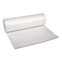 Boardwalk® Low Density Repro Can Liners, 45 gal, 1.4 mil, 40" x 46", Clear, 10 Bags/Roll, 10 Rolls/Carton