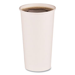 Boardwalk® Paper Hot Cups, 20 oz, White, 12 Cups/Sleeve, 50 Sleeves/Carton