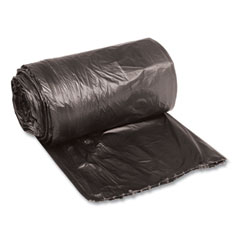 Boardwalk® Low-Density Waste Can Liners, 16 gal, 0.35 mil, 24" x 32", Black, 25 Bags/Roll, 10 Rolls/Carton