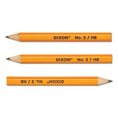 Dixon® Golf Wooden Pencils, 0.7 mm, HB (#2), Black Lead, Yellow Barrel, 144/Box