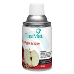 TimeMist® Premium Metered Air Freshener Refill, Dutch Apple and Spice, 6.6 oz Aerosol Spray, 12/Carton