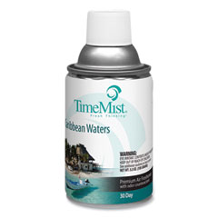 TimeMist® Premium Metered Air Freshener Refill, Caribbean Waters, 6.6 oz Aerosol Spray 12/Carton