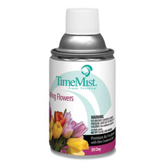 TimeMist® Premium Metered Air Freshener Refill, Spring Flowers, 5.3 oz Aerosol Spray, 12/Carton