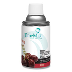 TimeMist® Premium Metered Air Freshener Refill, Cherry, 6.6 oz Aerosol Spray, 12/Carton