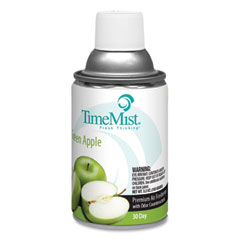 TimeMist® Premium Metered Air Freshener Refill, Green Apple, 5.3 oz Aerosol Spray, 12/Carton