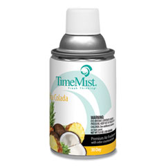 TimeMist® Premium Metered Air Freshener Refill, Pina Colada, 5.3 oz Aerosol Spray, 12/Carton