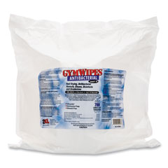 2XL Antibacterial Gym Wipes Refill, 6 x 8, 700 Wipes/Pack, 4 Packs/Carton