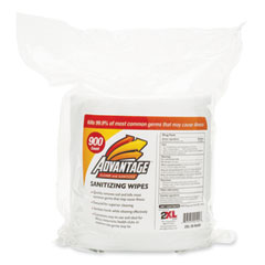 2XL Gym Wipes Advantage, 1-Ply, 6 x 8, Unscented, White, 900/Roll, 4 Rolls/Carton