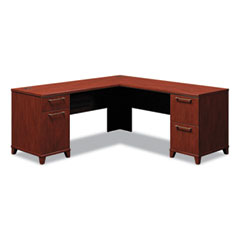 Bush® Enterprise Collection L-Desk Pedestal, 70.13" x 70.13" x 29.75", Harvest Cherry, (Box 1 of 2)
