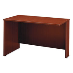 Bush® Enterprise Collection Double Pedestal Desk, 60" x 28.63" x 29.75", Mocha Cherry, (Box 1 of 2)