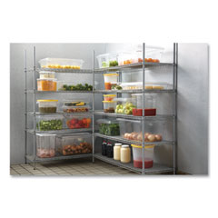 Rubbermaid® Commercial Food/Tote Boxes, 3.5 gal, 18 x 12 x 6, Clear, Plastic