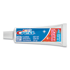 Crest® Kids' Sparkle Toothpaste, Blue, Bubblegum Flavor, 0.85 oz Tube, 72/Carton