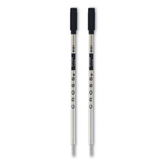 Cross® Refills for Cross Ballpoint Pens, Bold Conical Tip, Black Ink, 2/Pack