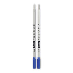 Cross® Refills for Cross Ballpoint Pens, Medium Conical Tip, Blue Ink, 2/Pack